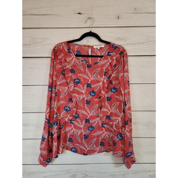 Rose & Olive Tops - Rose & Olive Women's‎ Multicolor Floral Print 100% Polyester Blouse Top Size XL